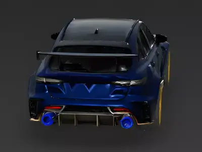 Track-Tuned Widebody Sport SUV 3D Model Low-poly 3D model