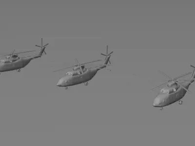 Soviet Helicopter Mi-26 Halo 3D model