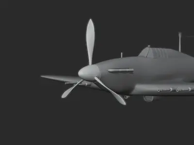 Hawker Hurricane 3D model