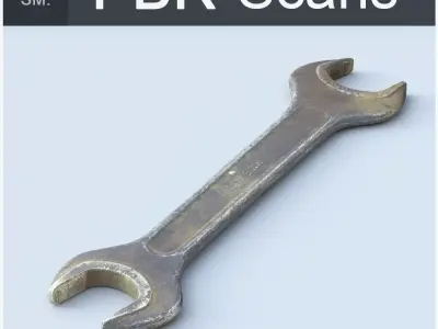 Wrench Low SM Free low-poly 3D model