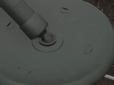 UPIK-82 Ukraine mortar Low-poly 3D model