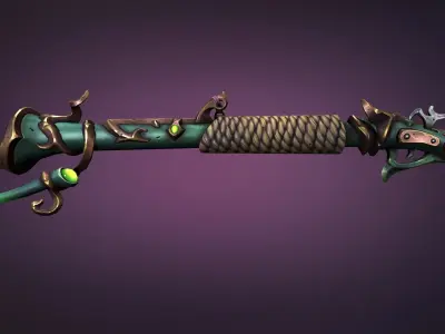 Marine musket Low-poly 3D model