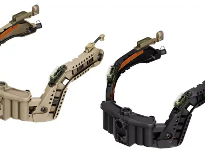 OPSCORE RAILINK DATA ARC RAIL SYSTEM Low-poly 3D model