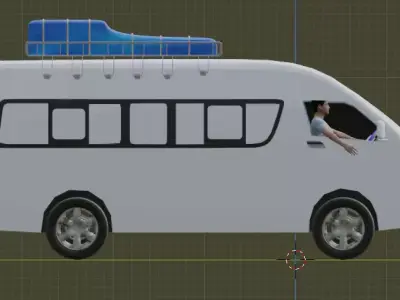 Toyota Hiace  3D model purchase