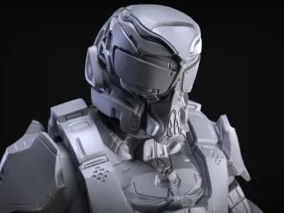 Sci-Fi Armor 4 Sculpt 3D model