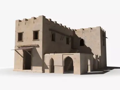 Arab x11 Low-poly 3D model
