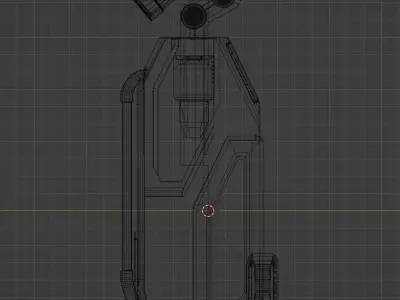 Sci-fi Console 3D model buy