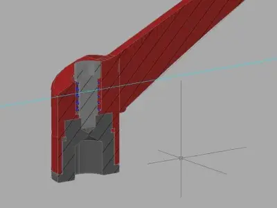 Hand Nut Free 3D model