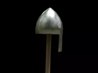 Medieval Nomad helmet Low-poly 3D model