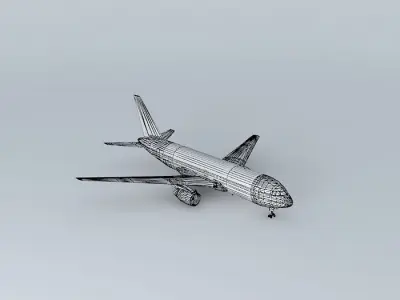 Template Boeing 767 200 Free 3D model