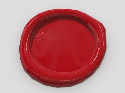 Wax Seal Low-poly 3D model