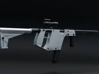 VECTOR Submachine Gun  Low-poly 3D model