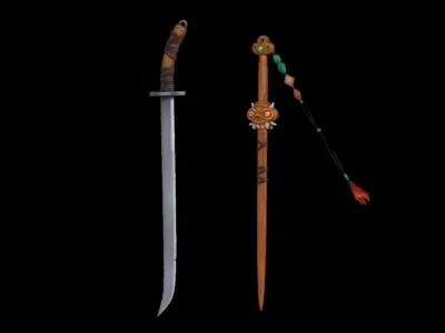 sword chinese 3D model