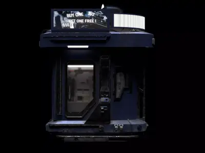 Guns vending machine concept 3D model