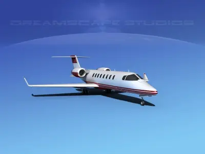 LearJet 45 V02 3D model