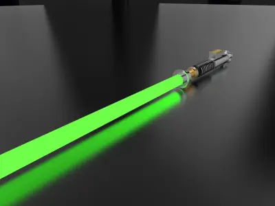 Luke Skywalker Lightsaber - StarWars 3D model