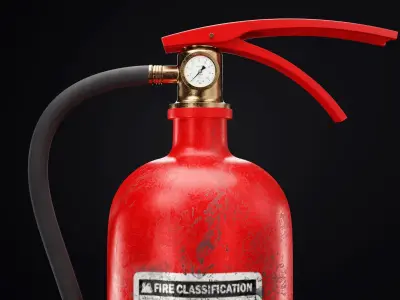 Fire Extinguisher Low-poly 3D model 32
