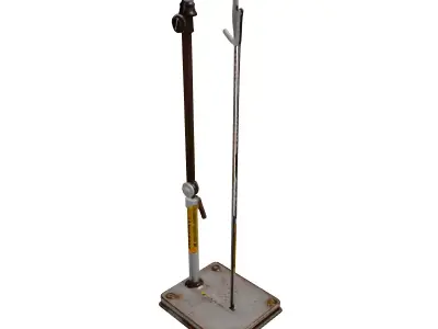 Industrial Utility Station Stand 3D model