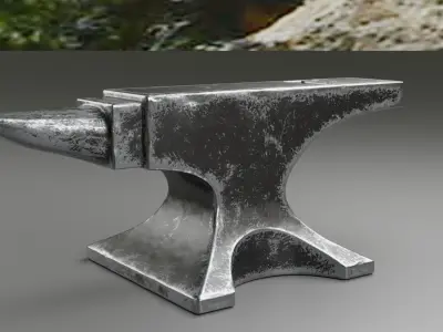 Anvil Free low-poly 3D model