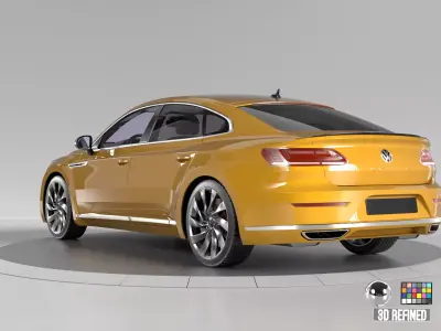 VolksWagen Arteon -Rigged and Render Ready-unreal-vray-redshift 3D model