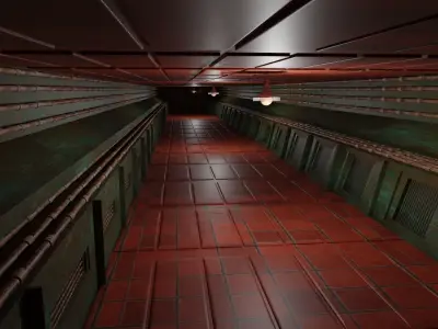 Underground Tunnel Low-poly 3D model purchase