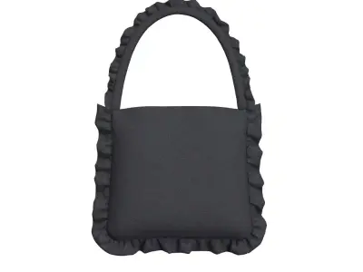 Frill Cotton Bag 3D model