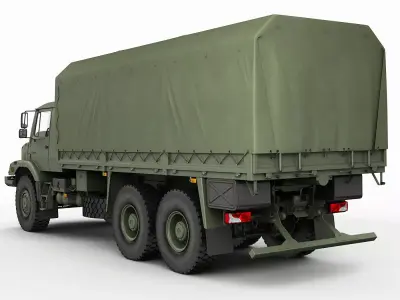 Mercedes Zetros Military 6X6 3D model