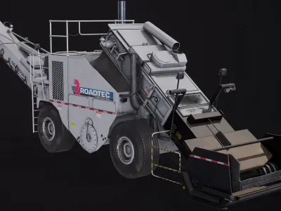 Asphalt Milling Machine Roadtec SB2500E Series PBR 3D model