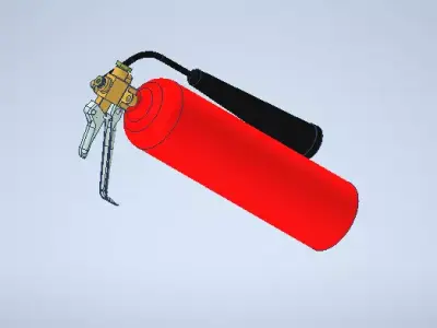 Fire extinguisher 3D model shop