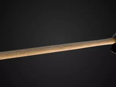 Sledge Hammer Low-poly 3D model