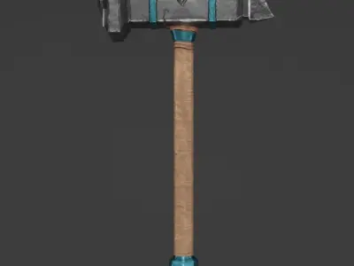 Stylized Weapons Free low-poly 3D model Free low-poly 3D model