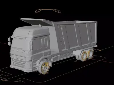 DAF CF Tipper Truck 3D model