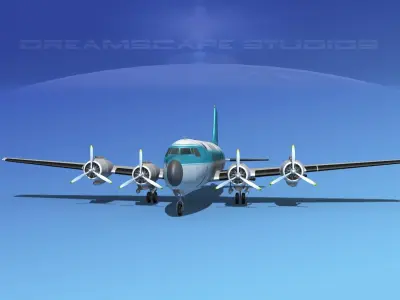 Douglas DC-4 Buffalo Airlines 3D model