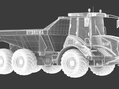 Hydrema 922G Articulated Dump Truck 3D model