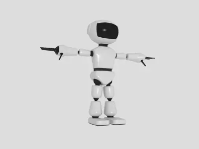 Little Robot  Low-poly 3D model