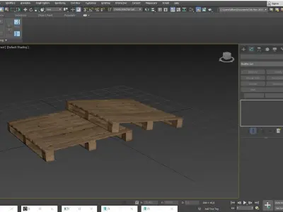 Wooden Pallet 3 Low-poly 3D model