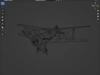 Vintage Airplane Free 3D model