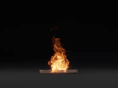 3D Fire 3D model