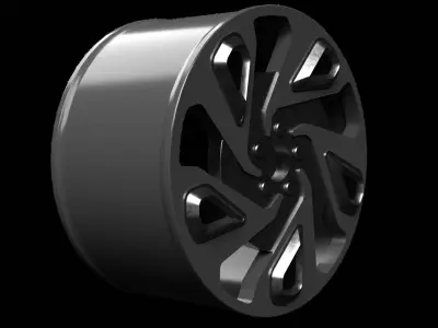 Steel Car Wheel  3D model