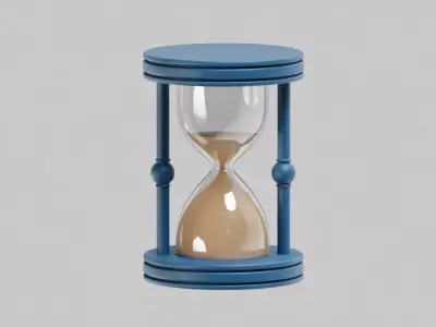 Hourglass Low-poly 3D model