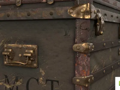 TRUNK- LOUIS VUITTON 3D model