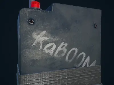 Detonator radio Low-poly 3D model