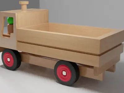 Wood Truck 3D model