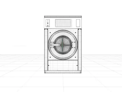 Industrial Washing Machine 3D model
