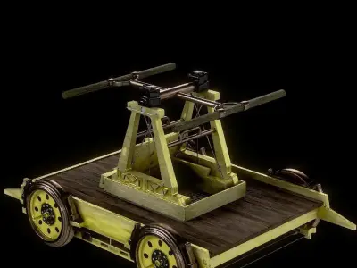 vintage railcar 3D model
