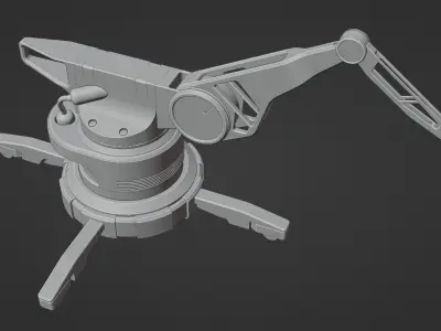 Crane Low-poly 3D model