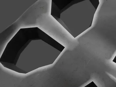 Key Metal Old Fantasy and Vintage Concept Low-poly 3D model