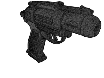 Retro SciFi Ray Gun Blaster 3D model purchase