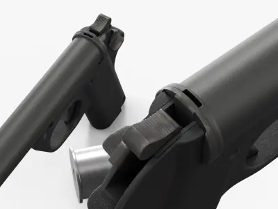  Unloaded Signal Pistol with Green Flare Cartridge 