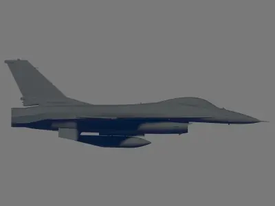 F-16A Block 15 ADF Fighting Falcon 3D model